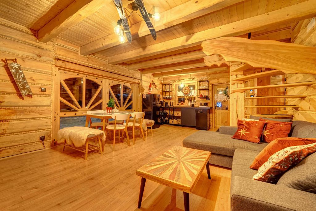 chata apod nosalem zimą